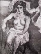 Jules Pascin, Younger woman of Blue eye